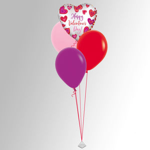 Valentijnsboeket met folieballon