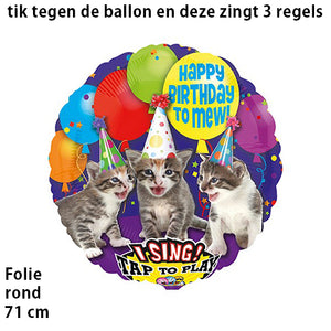 Verjaardag zingende ballon